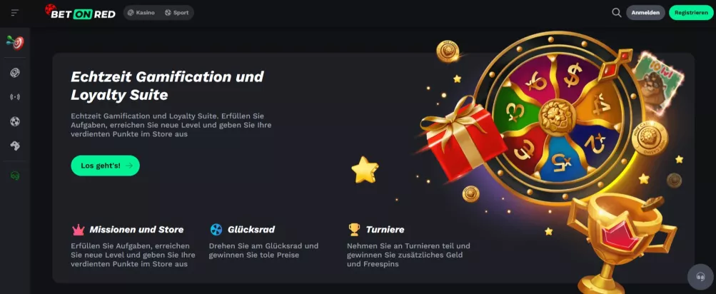 Betonred Casino – 100% bis zu 450 € Bonus + 250 Freispiele jetzt sichern